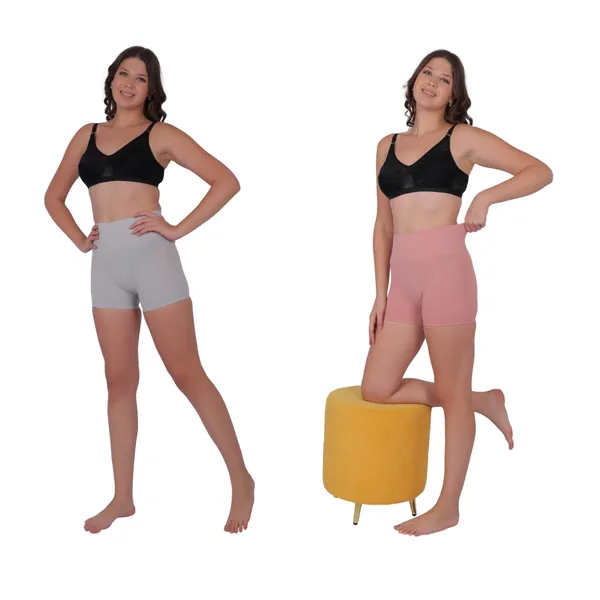 Pack_of_2:_Women's_PIA_Shaping_Boxers,_Grey_&_Peach