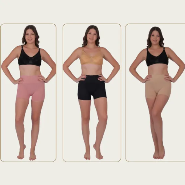 PIA_3-Pack:_Women's_Shaping_Boxers_(Beige,_Black,Peach)