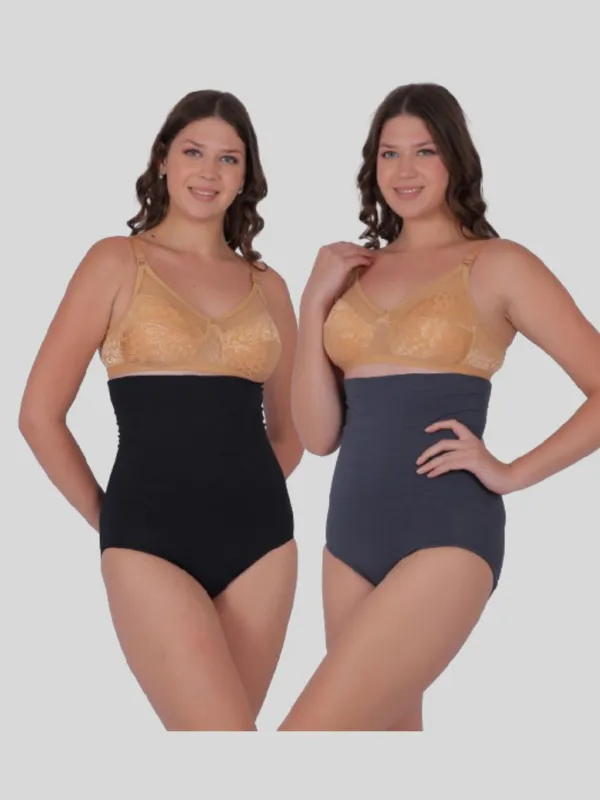 Pack_of_2:_PIA_Trends_High_Waist_Shaping_Briefs_(Black_&_Grey)