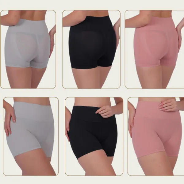 PIA_3-Pack:_Women's_Shaping_Boxers_(Peach,Grey,_Black)