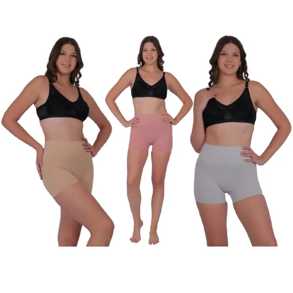 PIA_3-Pack:_Women's_Shaping_Boxers_(Peach,_Grey,_Beige)