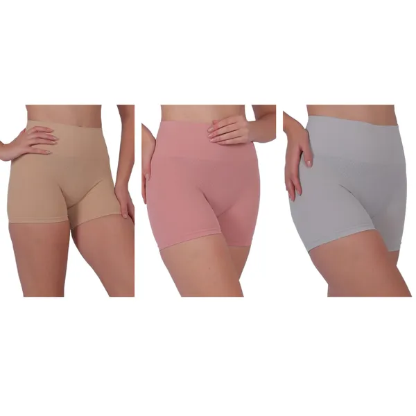 PIA_3-Pack:_Women's_Shaping_Boxers_(Peach,_Grey,_Beige)