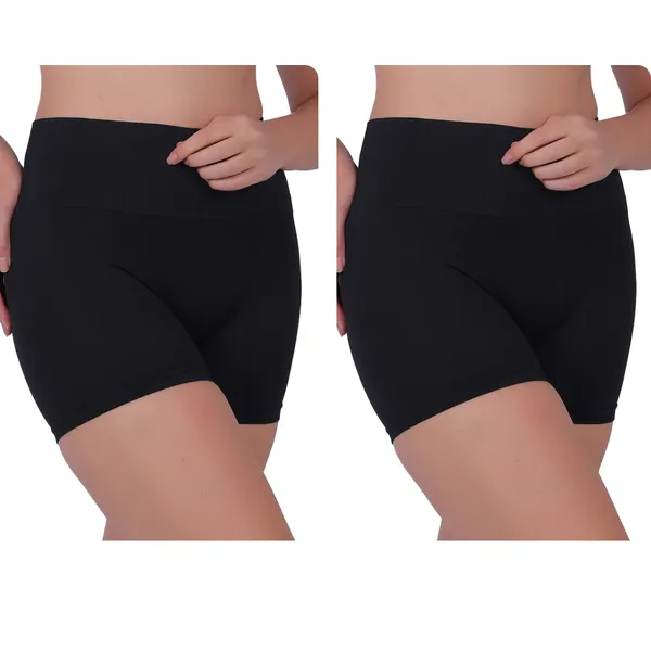 Pack_of_2:_Women's_PIA_Shaping_Boxers,_Black_&_Black