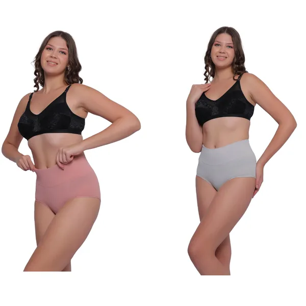 Pack_of_2:_Women's_PIA_Shaping_Tummy_Tucker_Boxer_Brief_Shorts,_Grey_&_Peach