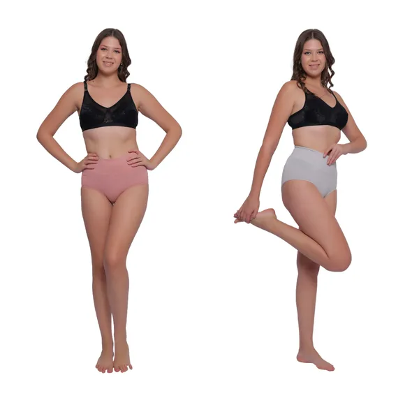 Pack_of_2:_Women's_PIA_Shaping_Tummy_Tucker_Boxer_Brief_Shorts,_Grey_&_Peach