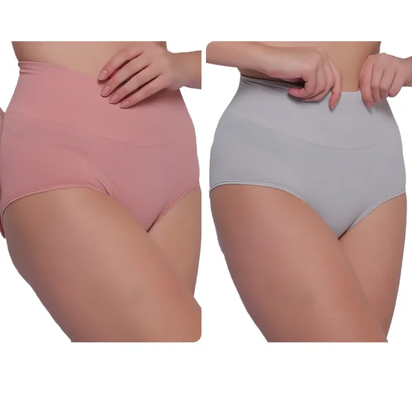 Pack_of_2:_Women's_PIA_Shaping_Tummy_Tucker_Boxer_Brief_Shorts,_Grey_&_Peach