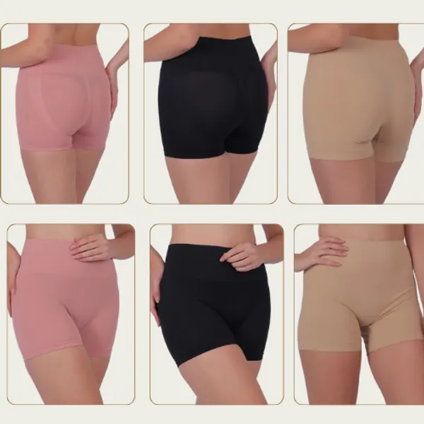PIA_3-Pack:_Women's_Shaping_Boxers_(Peach,_Beige,_Black)