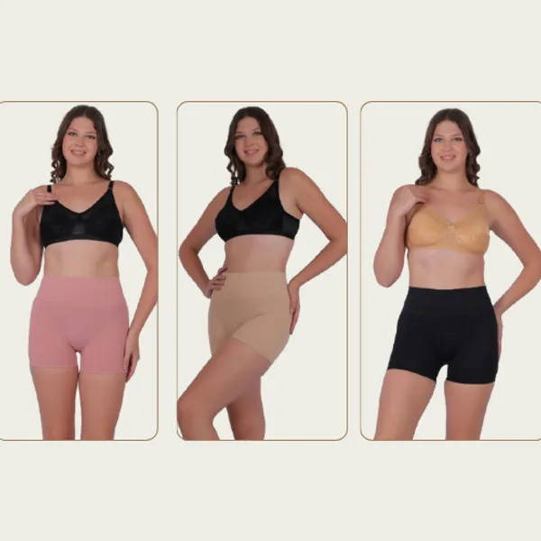 PIA_3-Pack:_Women's_Shaping_Boxers_(Peach,_Beige,_Black)