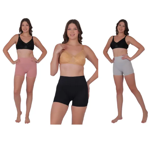 PIA_3-Pack:_Women's_Shaping_Boxers_(Grey,Peach,_Black)