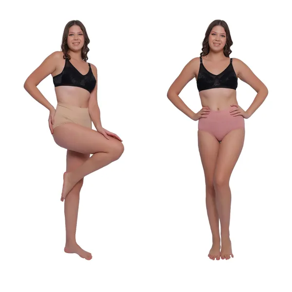 Pack_of_2:_Women's_PIA_Shaping_Tummy_Tucker_Boxer_Brief_Shorts,_Peach_&_Beige