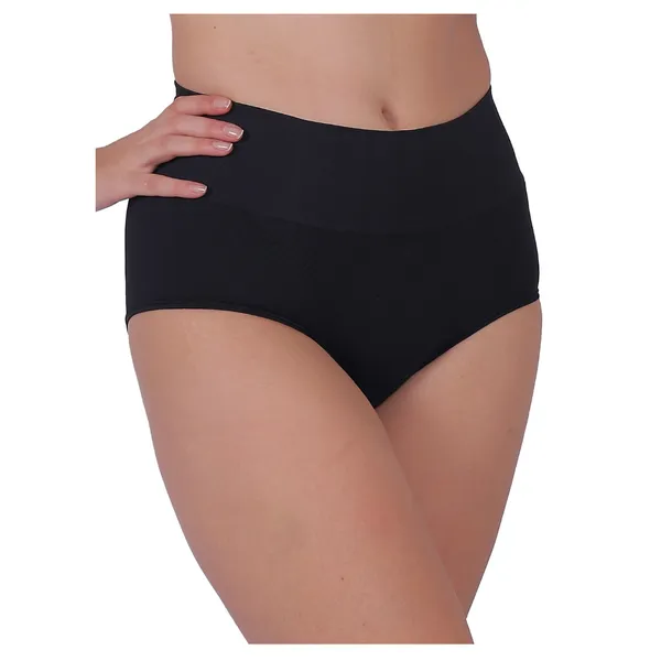 Pack_of_2:_Women's_PIA_Shaping_Tummy_Tucker_Boxer_Brief_Shorts,_Grey_&_Black