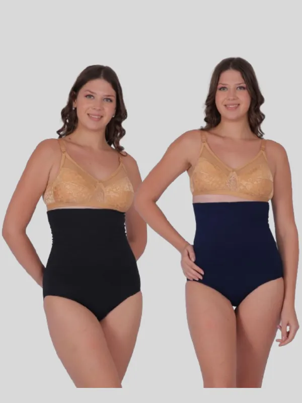Pack_of_2:_PIA_Trends_High_Waist_Tummy_Tucker_Briefs_(Black_&_Navy_Blue)