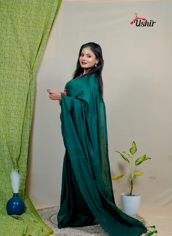 Bgreeny_Solid_Plain_Cotton_Handloom_One_Saree