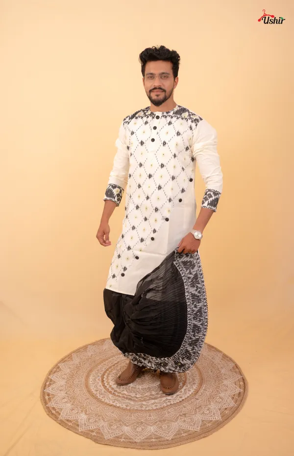Black_&_white_dhakai_couple_set