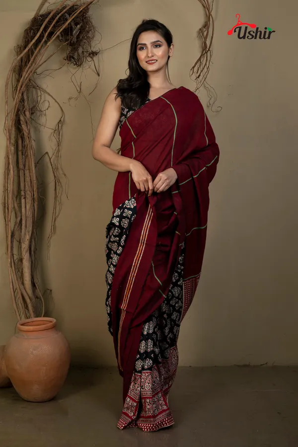 Brownee_Cotton_Printed_Saree