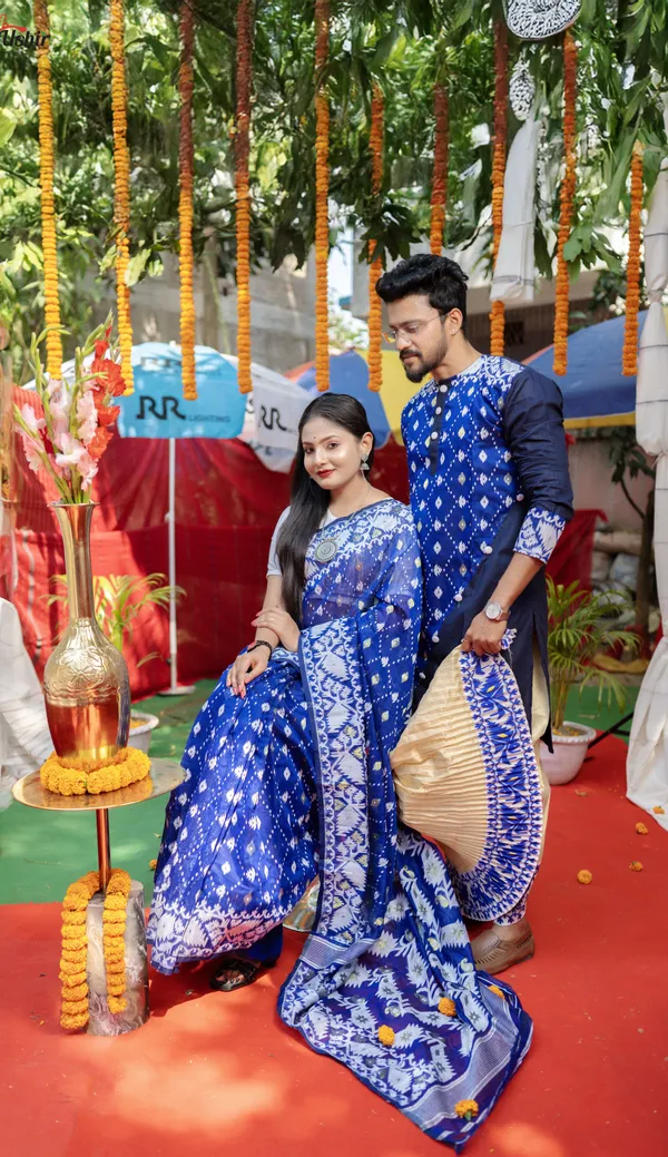 Navy_blue_dhakai_couple_set