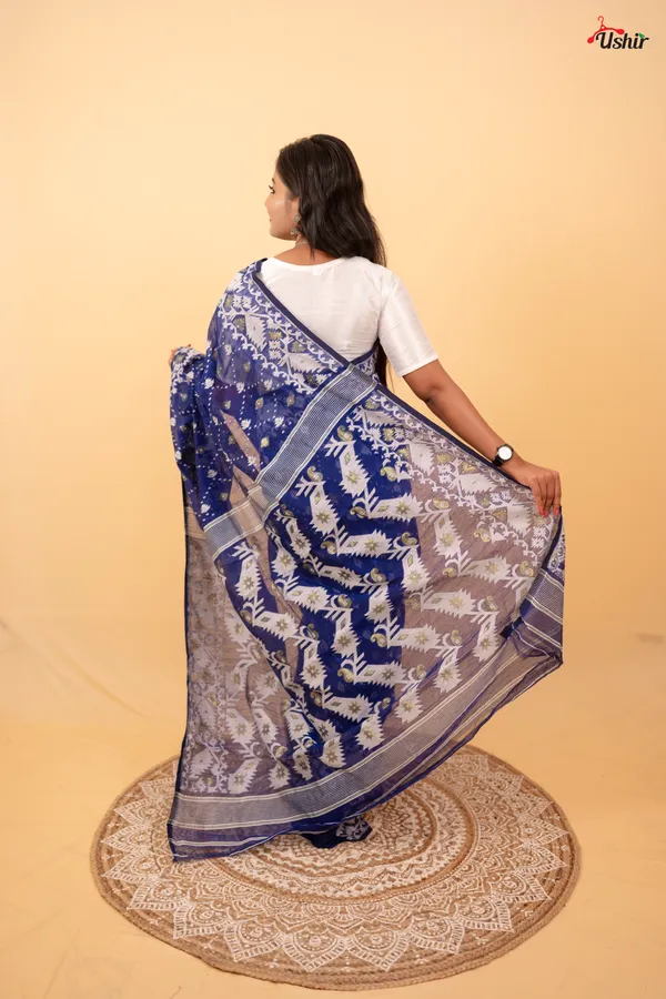 Navy_Blue_Dhakai_Jamdani_Saree
