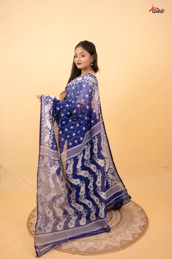 Navy_Blue_Dhakai_Jamdani_Saree