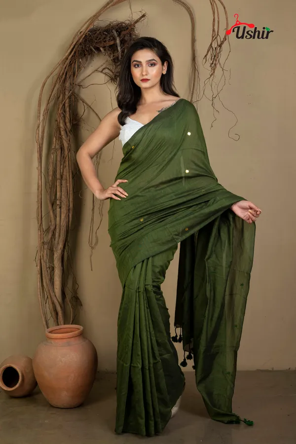 Oliveen_Sequence_Cotton_Saree