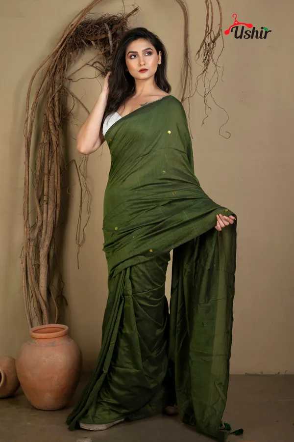 Oliveen_Sequence_Cotton_Saree