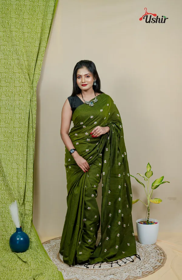 Pistas_Embroidery_Cotton_Saree
