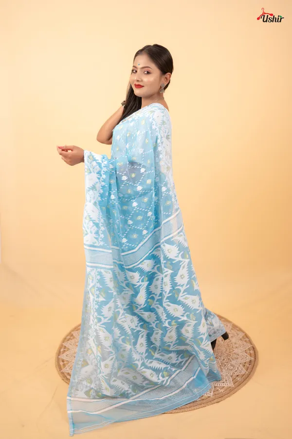Sky_blue_dhakai_couple_set