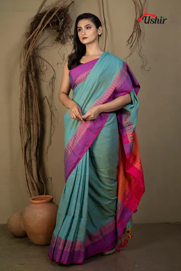 TURQUOISE_Dual_mahapar_handllom_saree