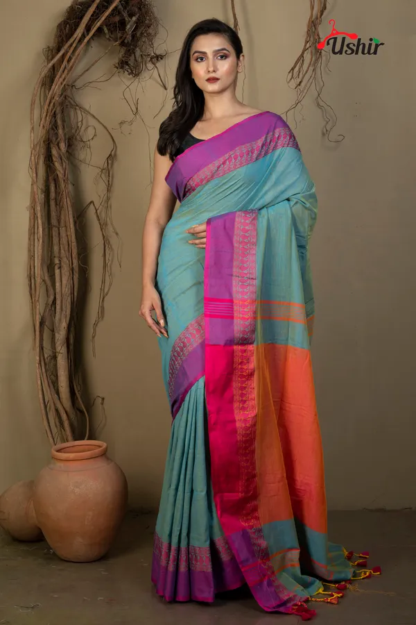 TURQUOISE_Dual_mahapar_handllom_saree