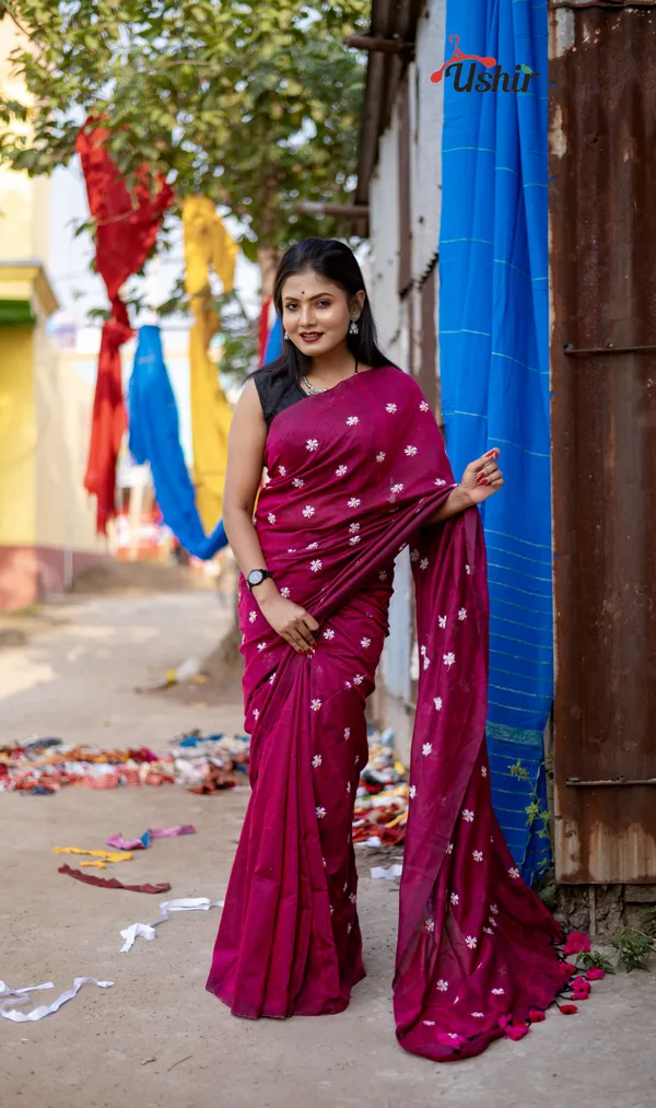 Violetty_Embroidery_Cotton_Saree