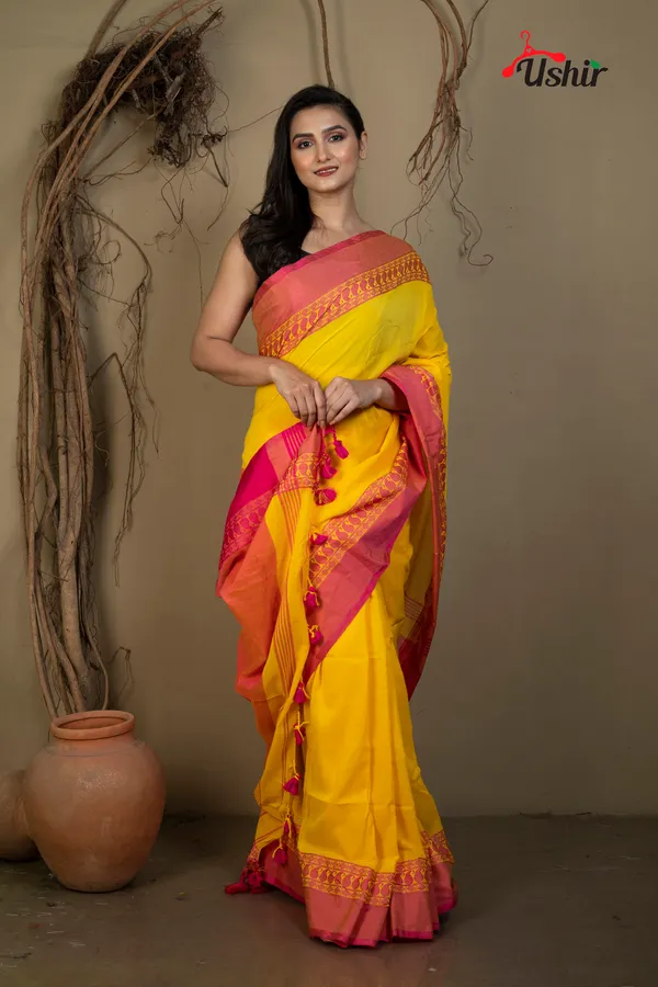 Yellow_pink_Dual_mahapar_handllom_saree