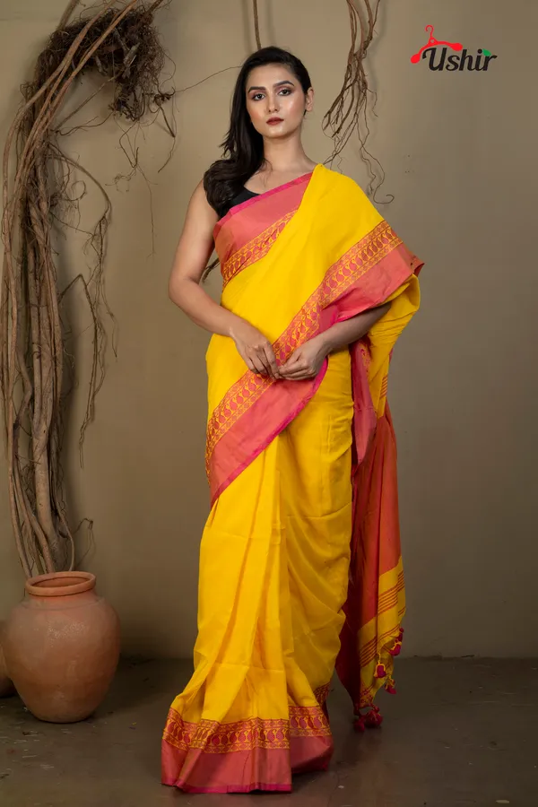 Yellow_pink_Dual_mahapar_handllom_saree