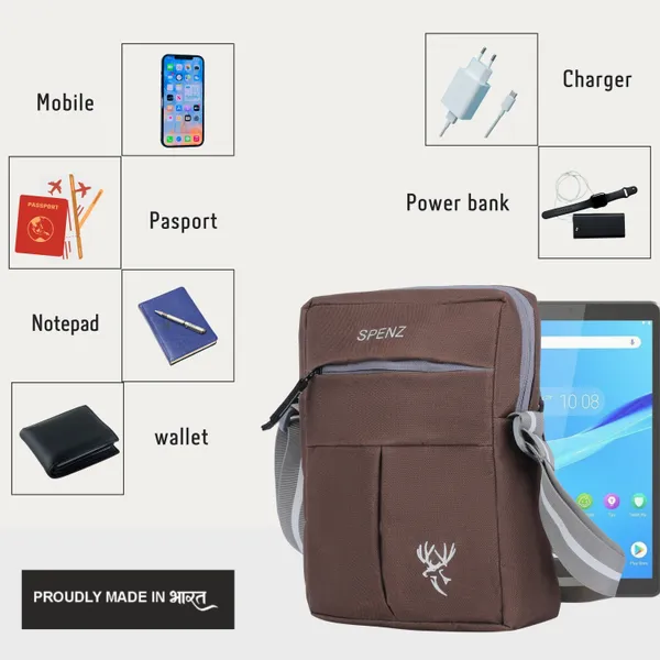 Brown_Durable_Cross_Body_Bag_Set_Of_5