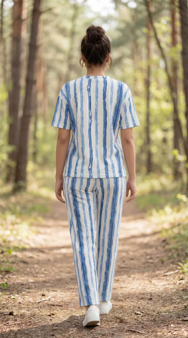 Blue_Digital_Printed_Corset_Top_|_Polyester_Lycra_Knitted_|_Round_Neck_Half_Sleeve_
