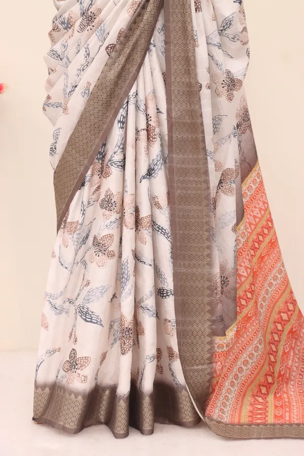 Brown_Dola_Silk_Digital_Print_Saree_with_Woven_Border