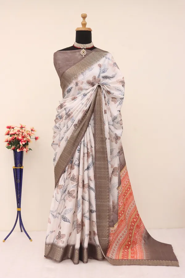 Brown_Dola_Silk_Digital_Print_Saree_with_Woven_Border