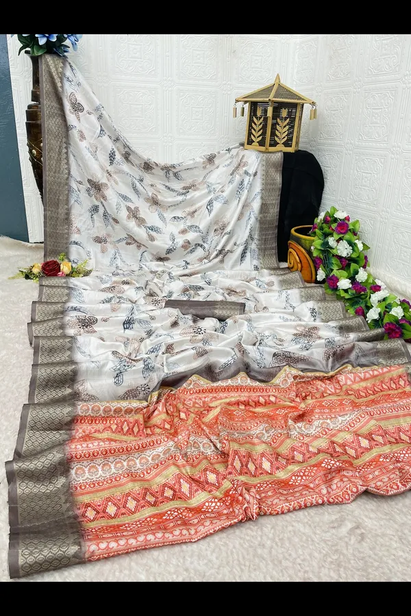 Brown_Dola_Silk_Digital_Print_Saree_with_Woven_Border