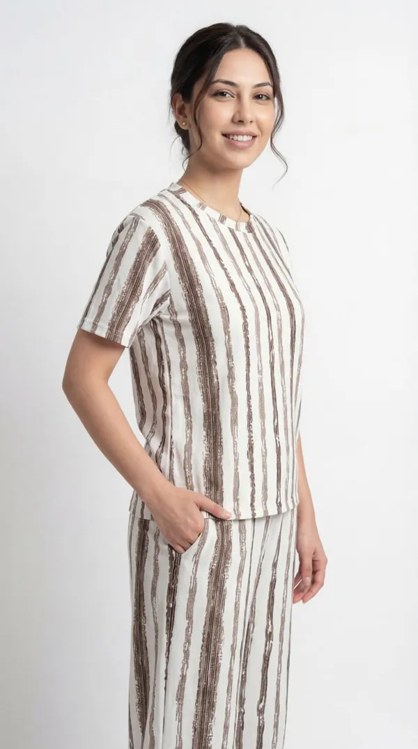 Coffee_Digital_Printed_Corset_Top_|_Polyester_Lycra_Knitted_|_Round_Neck_Half_Sleeve