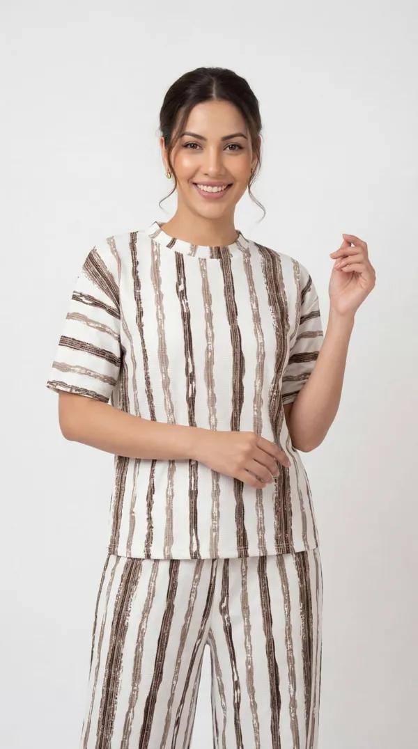 Coffee_Digital_Printed_Corset_Top_|_Polyester_Lycra_Knitted_|_Round_Neck_Half_Sleeve