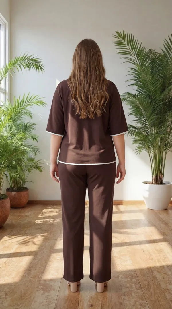 Coffee_Trendy_Co-Ord_Sets_|_Round_Neck_Half_Sleeve_Lycra_Knitted_|_Multi-Color_|_Office_&_Festive_Wear