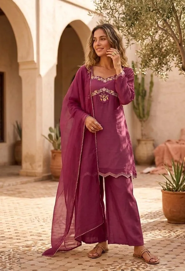 Designer_Indo_Western_Kurta_Palazzo_Set_with_Dupatta