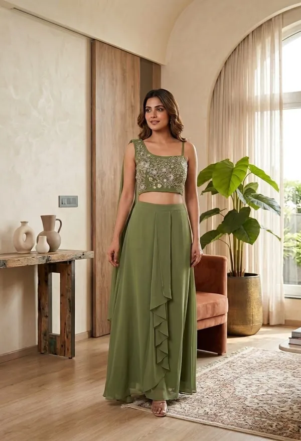 Green_Premium_Kurta_Palazzo_Set_|_Fox_Georgette_|_Embroidered_&_Sequined_|_Festive_Party_Wear_
