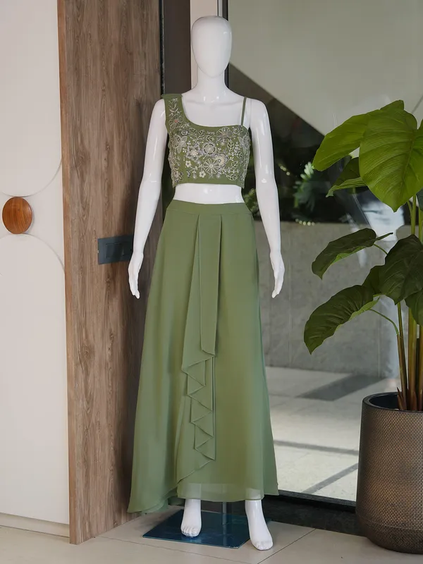 Green_Premium_Kurta_Palazzo_Set_|_Fox_Georgette_|_Embroidered_&_Sequined_|_Festive_Party_Wear_