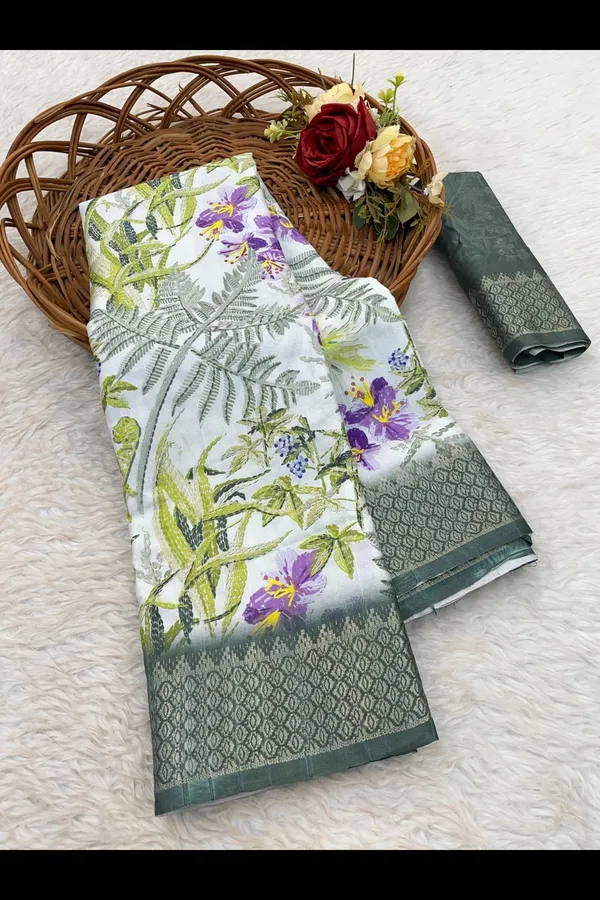 Green_&_White_Dola_Silk_Digital_Print_Saree_for_Wedding_&_Festive_Wear