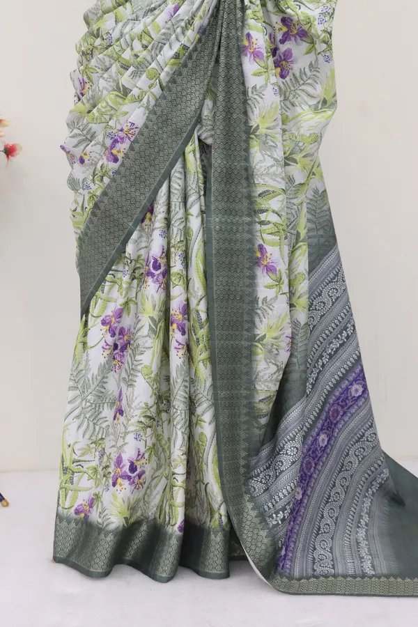 Green_&_White_Dola_Silk_Digital_Print_Saree_for_Wedding_&_Festive_Wear
