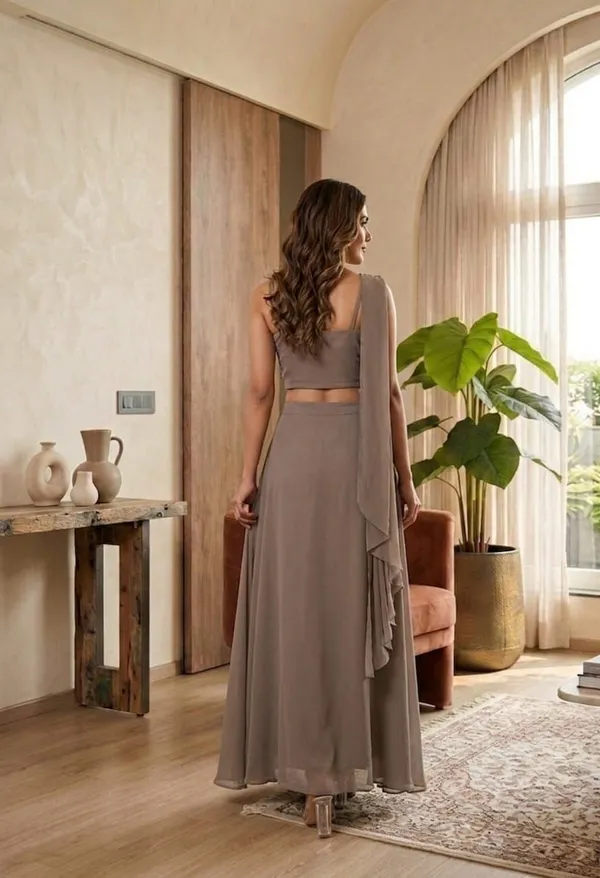 Grey_Premium_Kurta_Palazzo_Set_|_Fox_Georgette_|_Embroidered_&_Sequined_|_Festive_Party_Wear