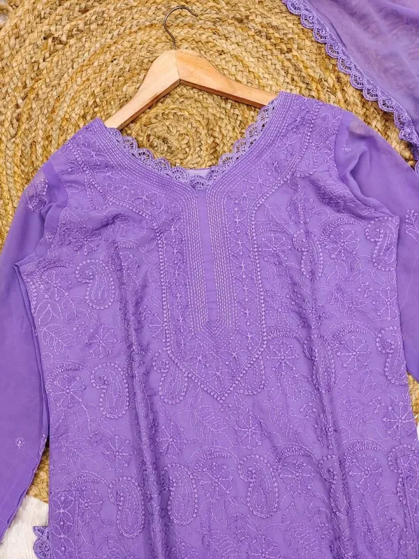 Lavender_Fox_Georgette_Chikankari_Work_Three_Piece_Suits_