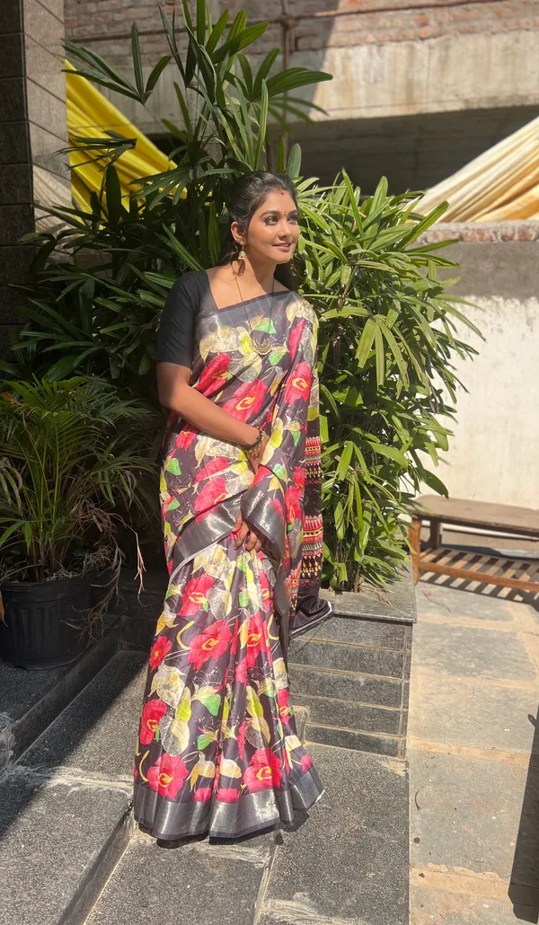 Midnight_Elegance-Black_Digital_Printed_Saree_with_Woven_Border