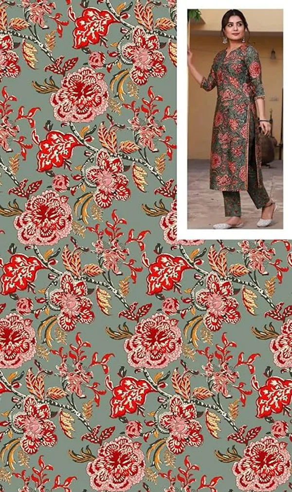 Green_Colour_Kurta_and_Pant_Set_For_Women