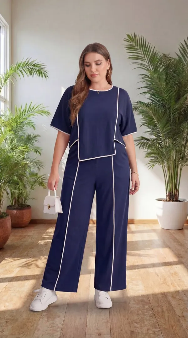 Navy_Blue_Trendy_Co-Ord_Sets_|_Round_Neck_Half_Sleeve_Lycra_Knitted_|_Multi-Color_|_Office_&_Festive_Wear