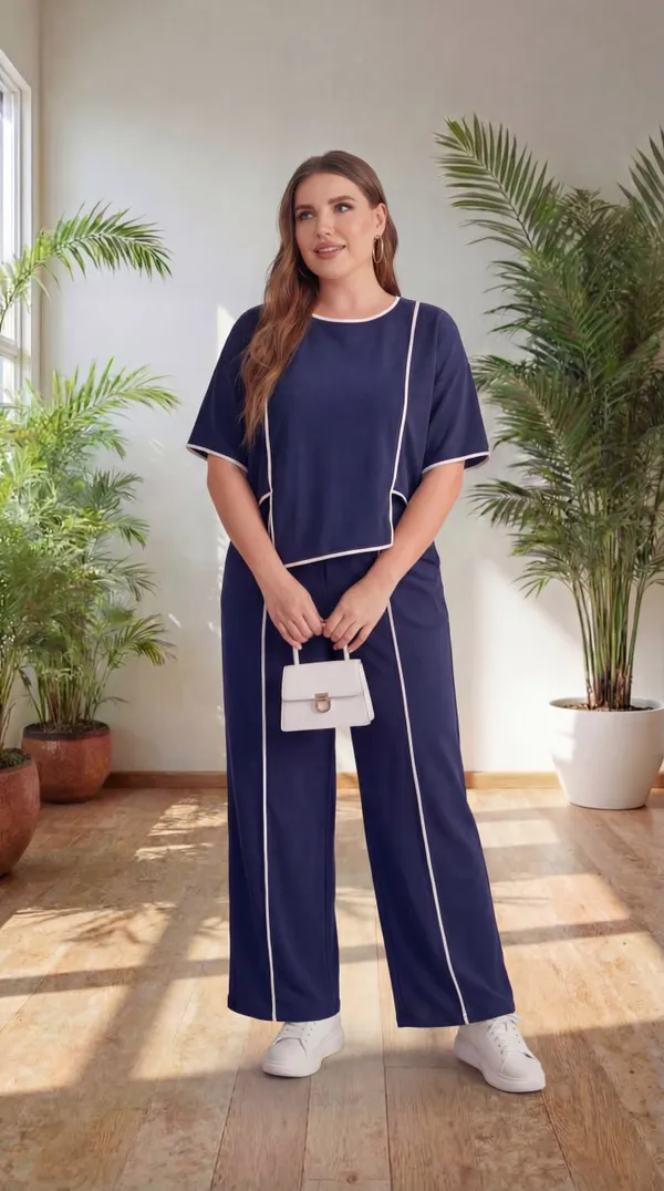 Navy_Blue_Trendy_Co-Ord_Sets_|_Round_Neck_Half_Sleeve_Lycra_Knitted_|_Multi-Color_|_Office_&_Festive_Wear